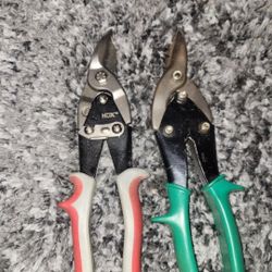 HDX-branded left-cut aviation snips,