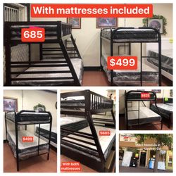 Bunkbeds With Mattresses Included//////Literas Con Colchones Incluidos 