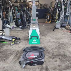 Bissell Big Green commercial Carpet Cleaner with Hose Attachment