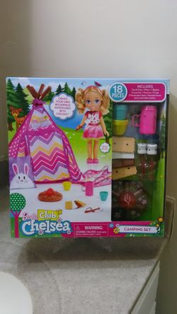 Brand New Unopened Barbie Club Chelsea Camping Set