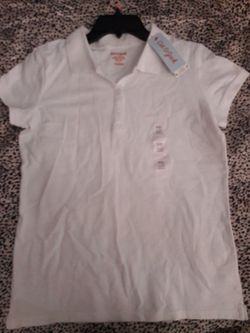 Girls/Juniors White Uniform Top Size XX-Lrg/18 (NEW)