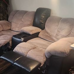 Reclining couch and reclining love 