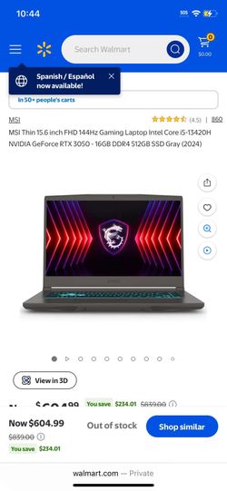 Msi gaming Laptop Brand New