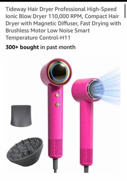 Pink hair dryer