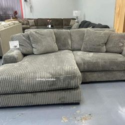 Brand New/ Gray Laf-Raf Sofa Chaise,small Sectional,seccional,couch/ Delivery Available, Financing Options 