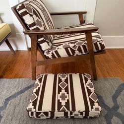 Vintage MCM chair with extra custom cushion