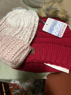 Two Warm & Cozy Beanies New With Tag 10$ Each