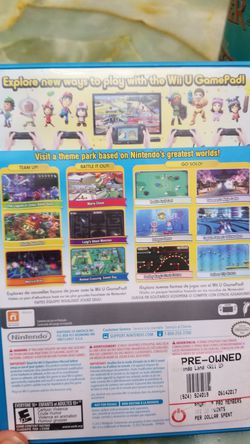 Nintendo Land Wii U 12 Mini coop games Mint