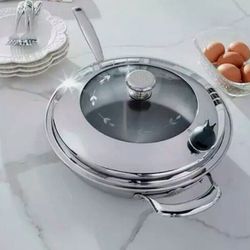 Princess House 5-Ply Stainless Steel 13” Skillet 5568
