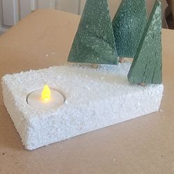 Handmade Rustic Christmas Tree Candle
Holders - Cozy Holiday Decor