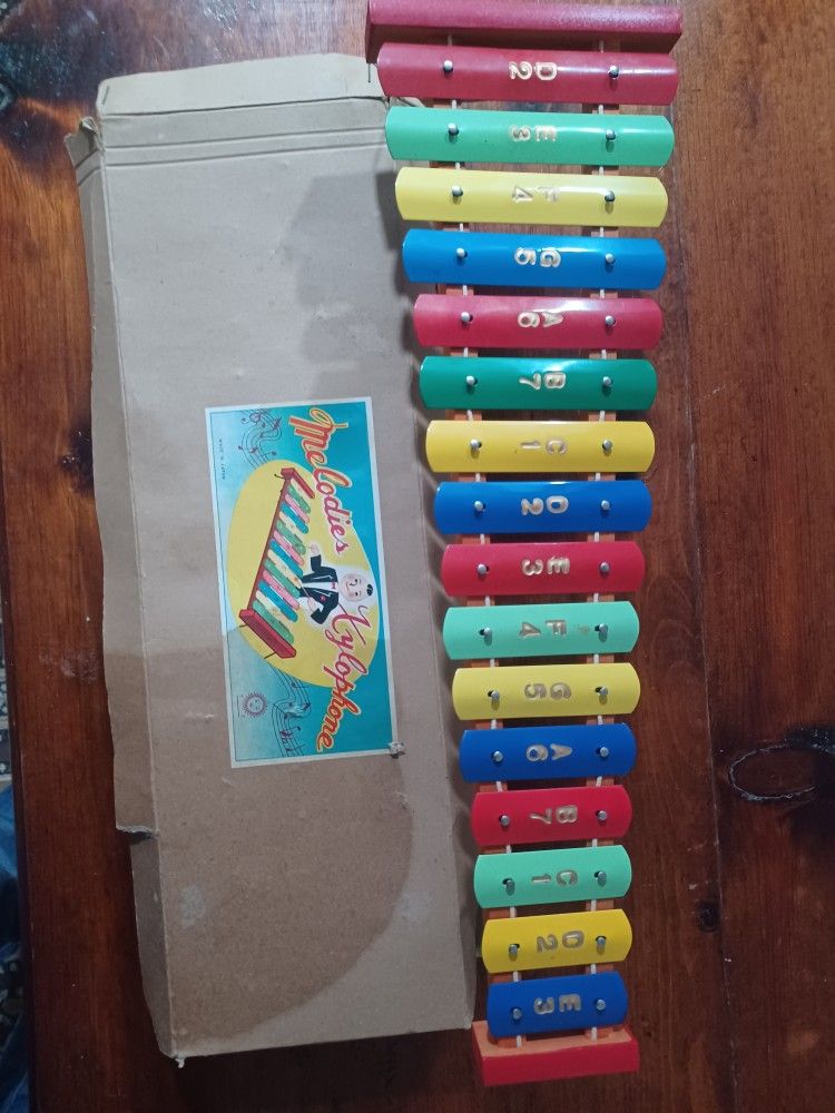 Vintage  Xylophone In The Box