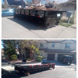 Dumpster 26yd & 10yd Lowboy