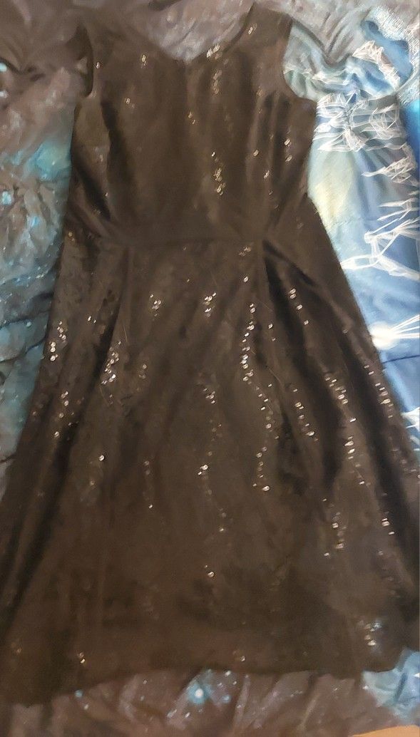 Black Sparkly Sequin Dress Size Large