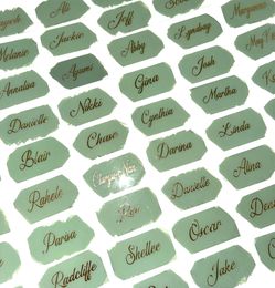 Wedding or Event Brush Painted Acrylic Place Cards