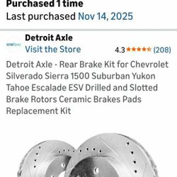 Tahoe Rear Brakes