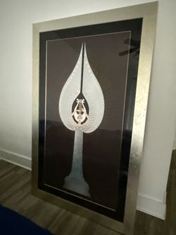 Elegant Erté “Angel Melody” Serigraph – Framed (Large Statement Piece)