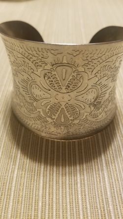 Silver cuff bracelet