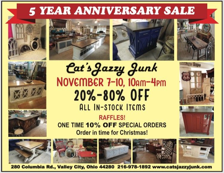 Cats Jazzy Junk 280 Columbia Rd Valley City, Ohio