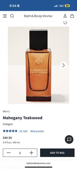 Mahagony Teakwood Cologne