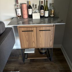 Marble Bar Cart Wine Table Sideboard 