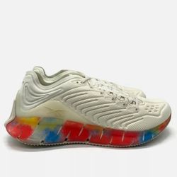 Reebok Zig Kinetic (Men’s Size 9) Running Gym Shoe Off White Rainbow NEW