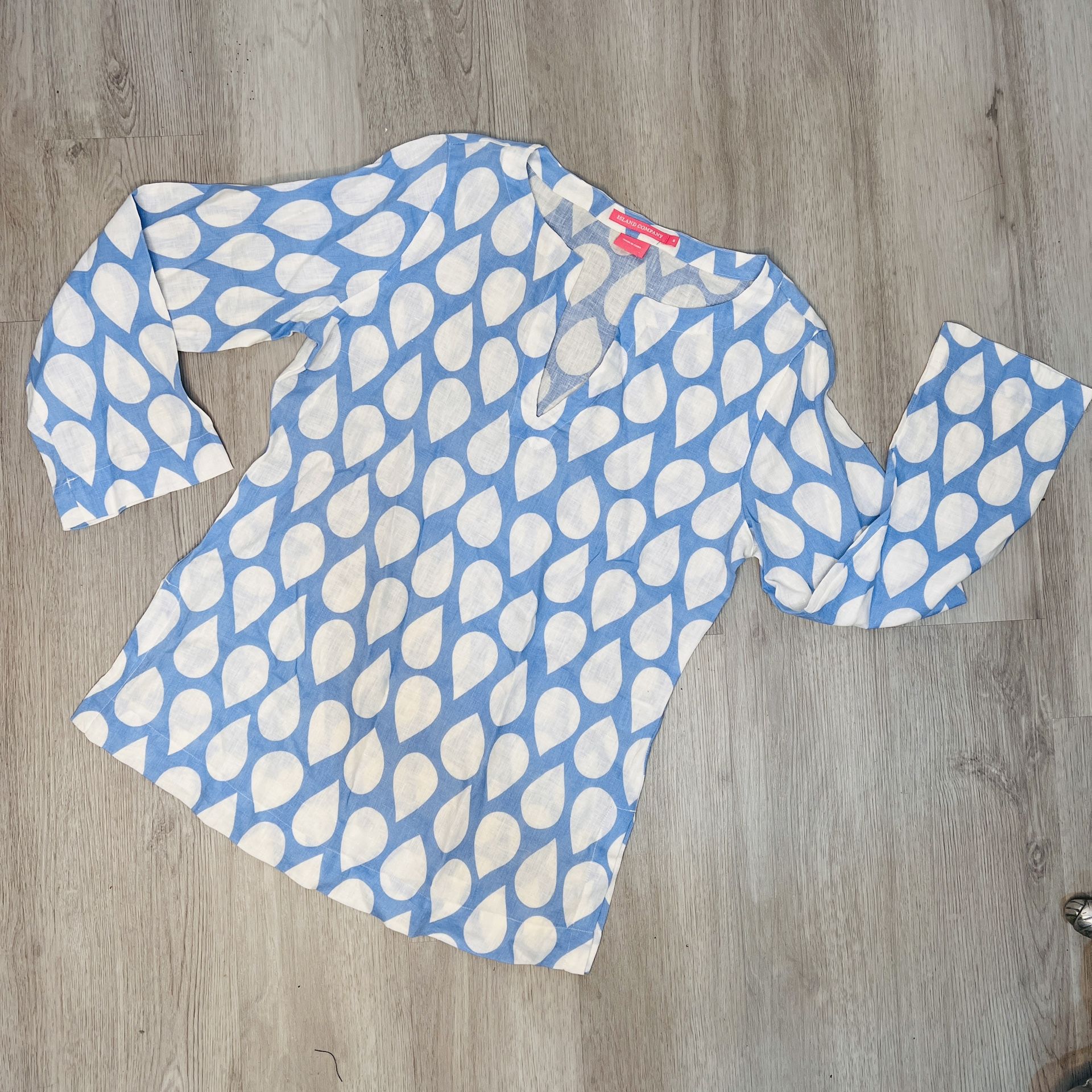 Island Company 100% linen tunic shirt
