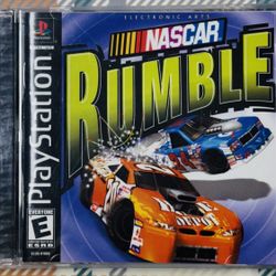NASCAR Rumble (Sony PlayStation 1, PS1, 2000) With Case Tested Fast Shipping