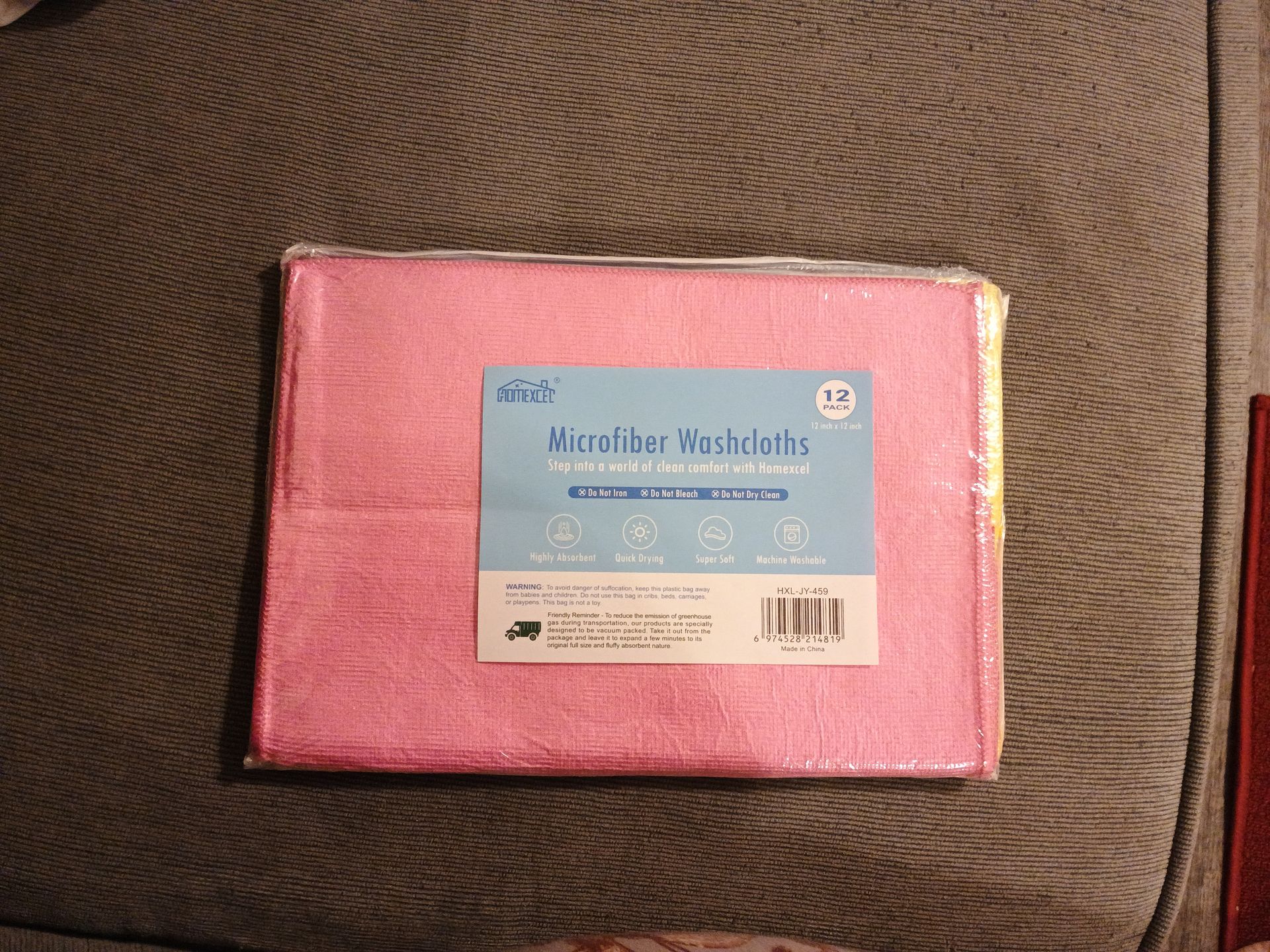 Microfiber washcloths