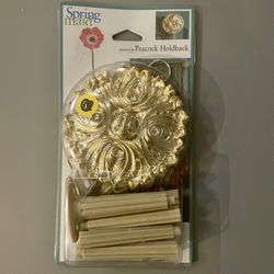Vintage Peacock Curtain Holdback 