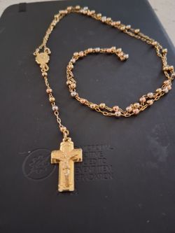 14k Gold Necklace - Cross
