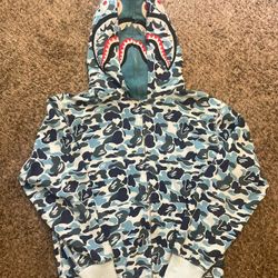 Blue Bape Hoodie 