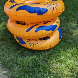 3 River or Pool Tubes 