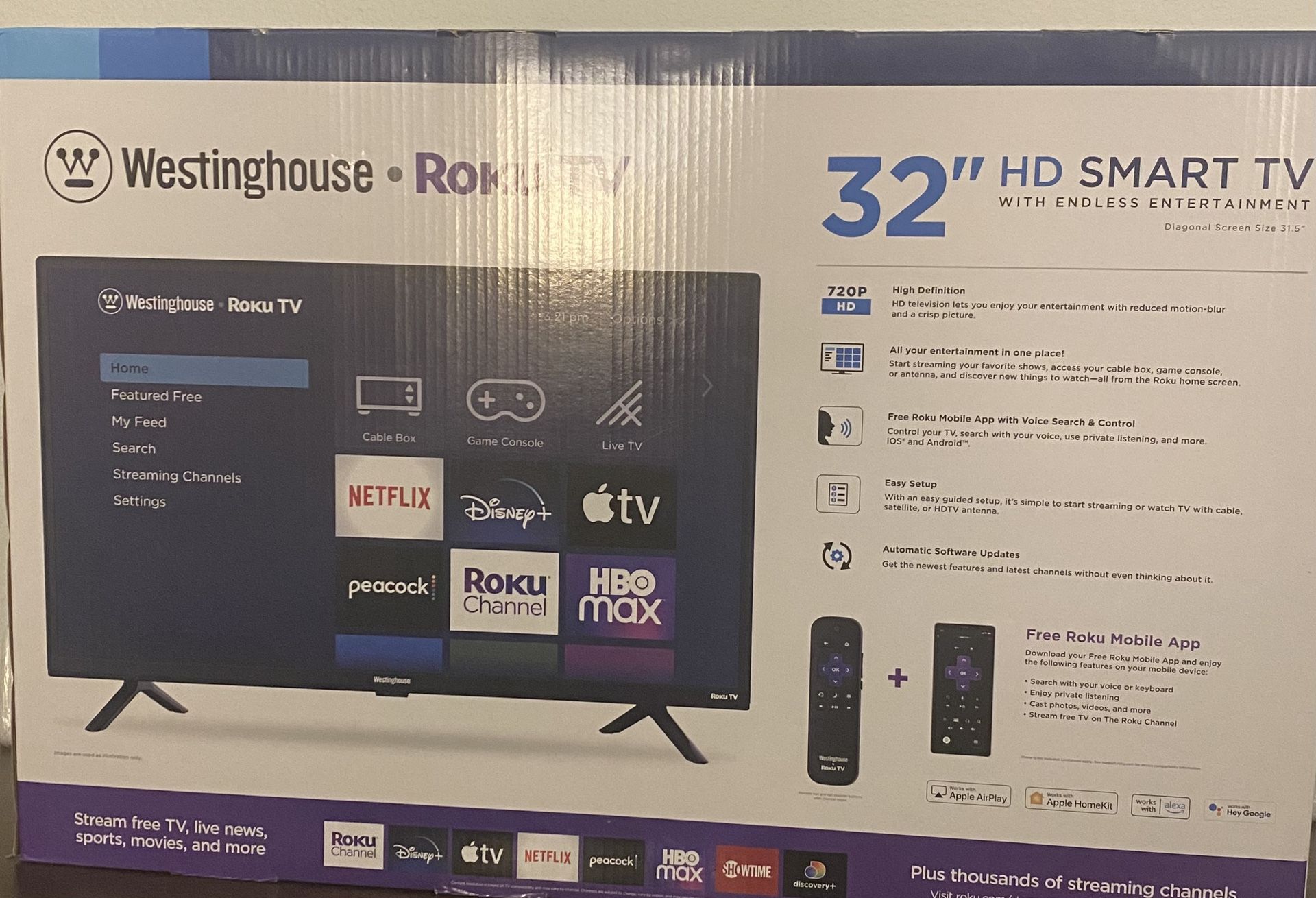 Westinghouse Roku 32” TV