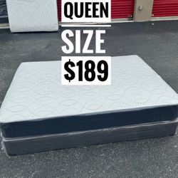 NEW Mattress Queen Size Regular With Box Spring // Offer  🚚