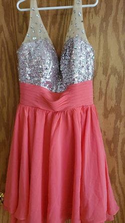 Homecoming or prom dress no tag so it fits like medium to large like new