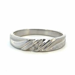 Men’s 10k White Gold Diamond Wedding Band .06 CTW 3mm Size 11 GP3097364