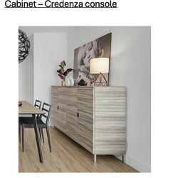 Custom large credenza  with shelves