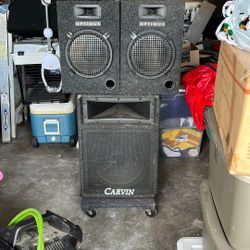 Speakers For Sale One Carvin And  Two Optimus 