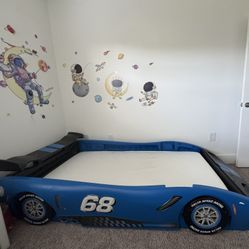 Kids Car Bed With Mattress 