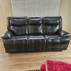 Leather Couch/recliner From Costco 
