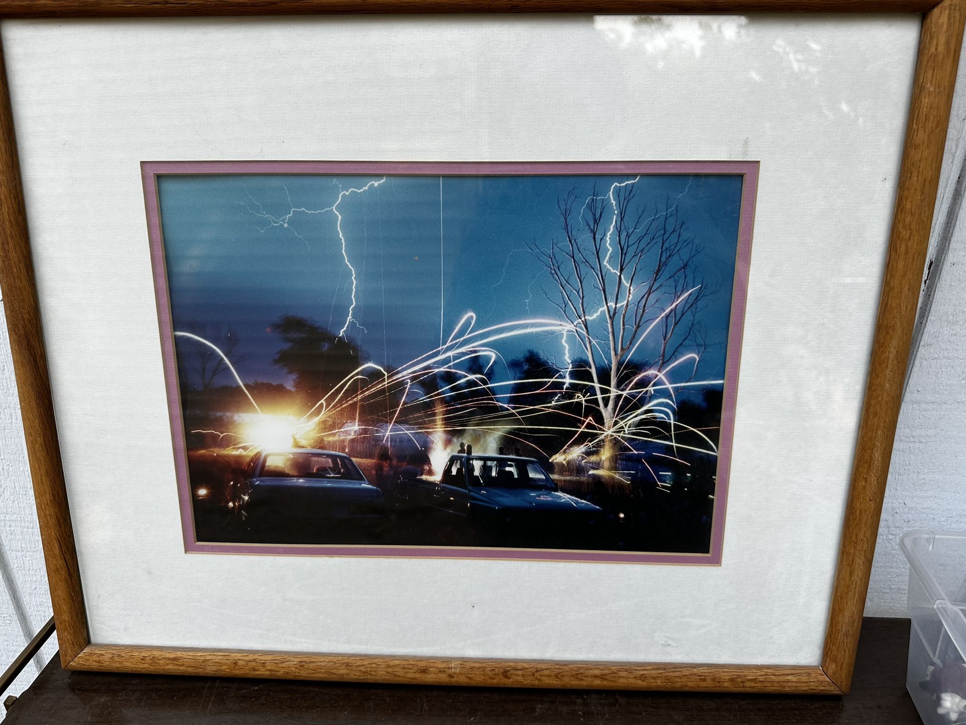 Vintage Storm Art Framed Picture