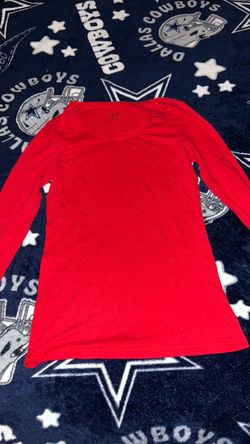 Red long sleeve blouse