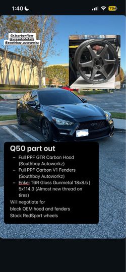 Q50 Carbon and Wheels
