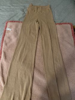 Khaki flared leggings/pants (large)