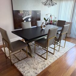 Dining Table Set - 6 Chairs 