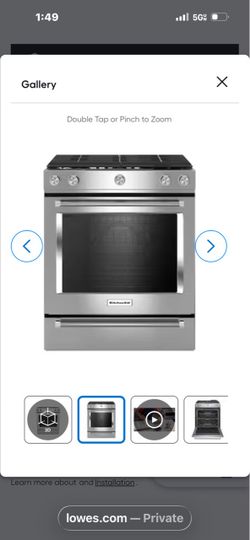 BRAND NEW KITCHENAID 30” GAS RANGE — $1,100