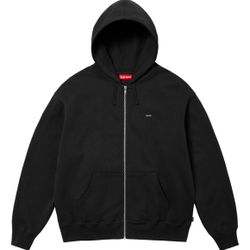 Supreme Small Box Logo Zip Up Hoodie Black Medium FW24