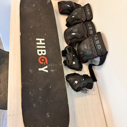 Scateboard and protective gear