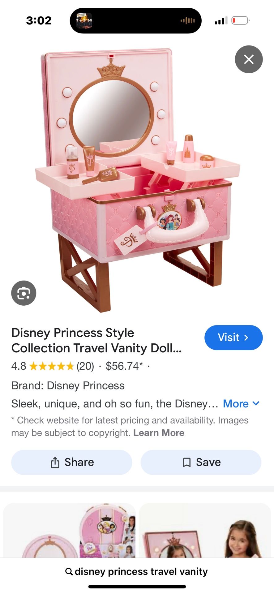 Disney Travel Vanity