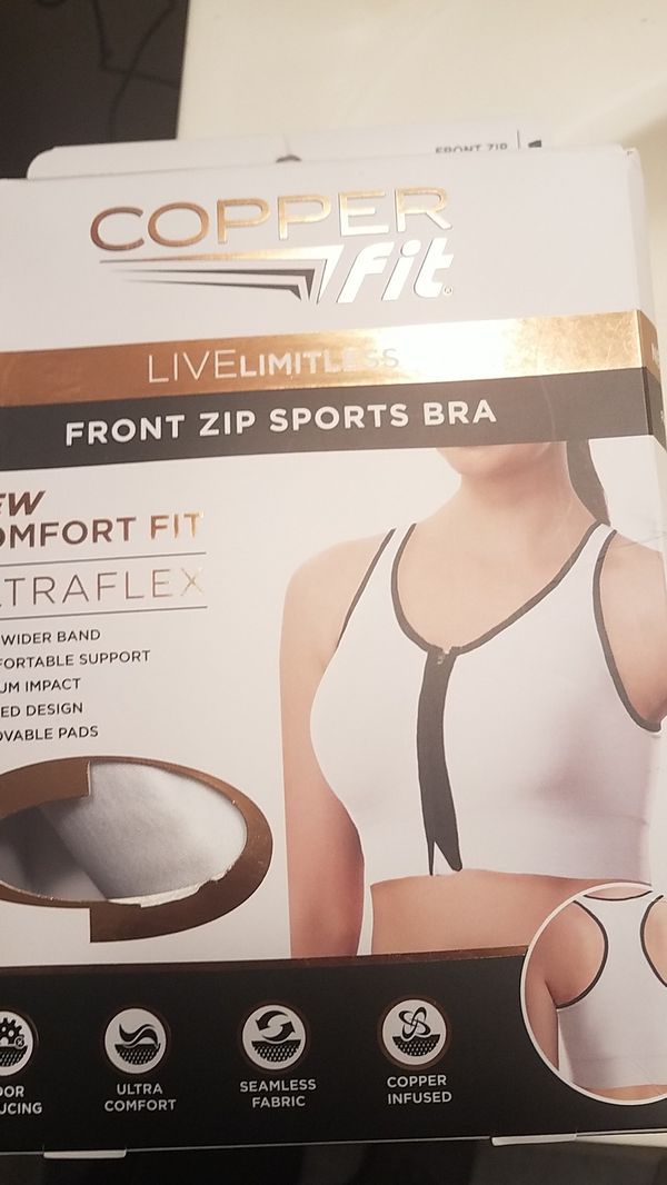 Copper Fit zipper front bras for Sale in Groveport, OH ...